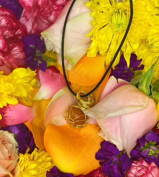 Carnelian Wrapped Necklace