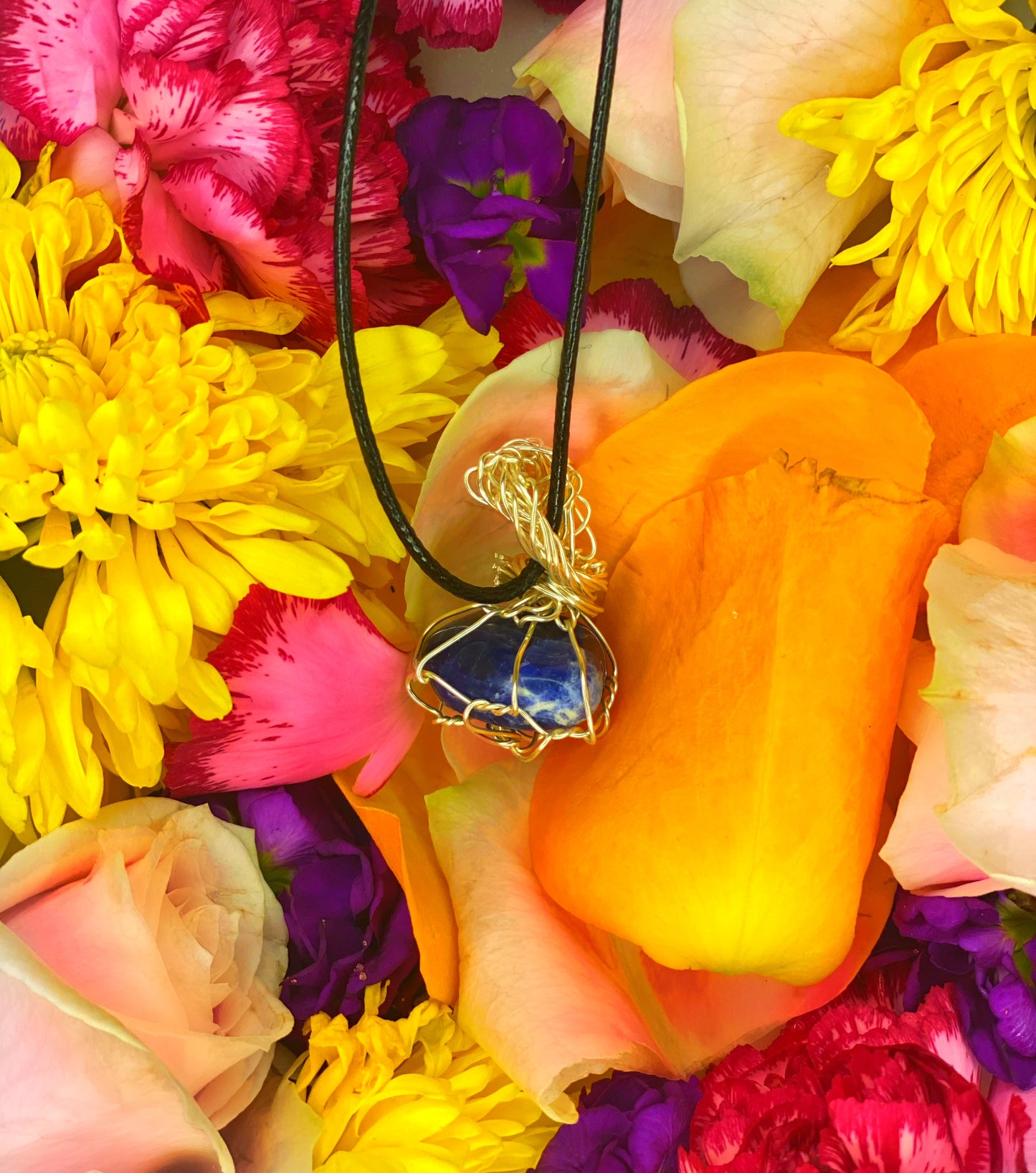 Sodalite Wrapped Necklace